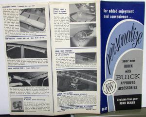 1967 Buick Approved Accessories Sales Brochure Leaflet Original