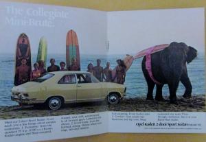 1969 Buick Opel Kadett Mini Sales Brochure Catalog Mailer Original