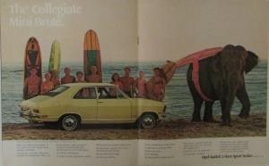 1969 Buick Opel Kadetts Color Original Over Sized Sales Brochure