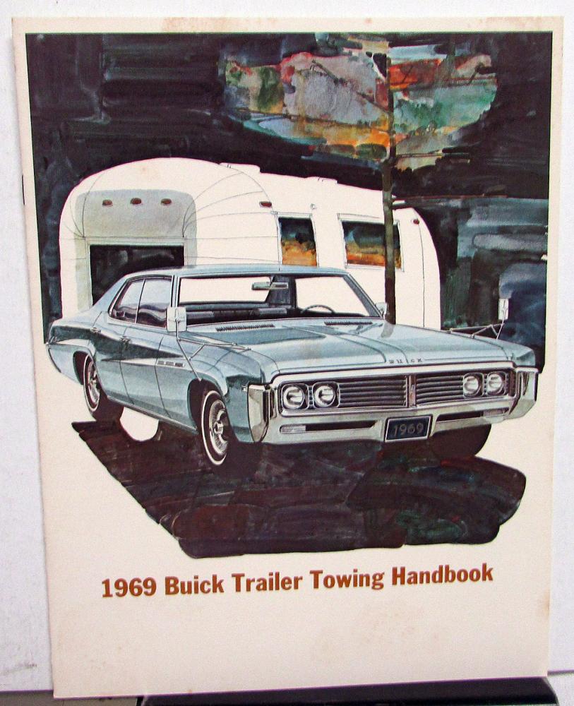 1969 Buick Trailer Towing Handbook Sales Brochure Original