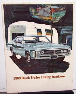 1969 Buick Trailer Towing Handbook Sales Brochure Original