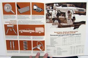 1969 Buick Trailer Towing Handbook Sales Brochure Original