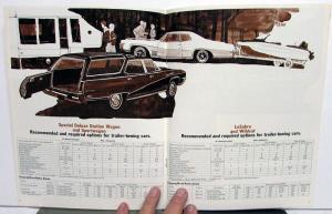 1969 Buick Trailer Towing Handbook Sales Brochure Original