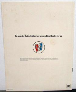 1969 Buick Trailer Towing Handbook Sales Brochure Original