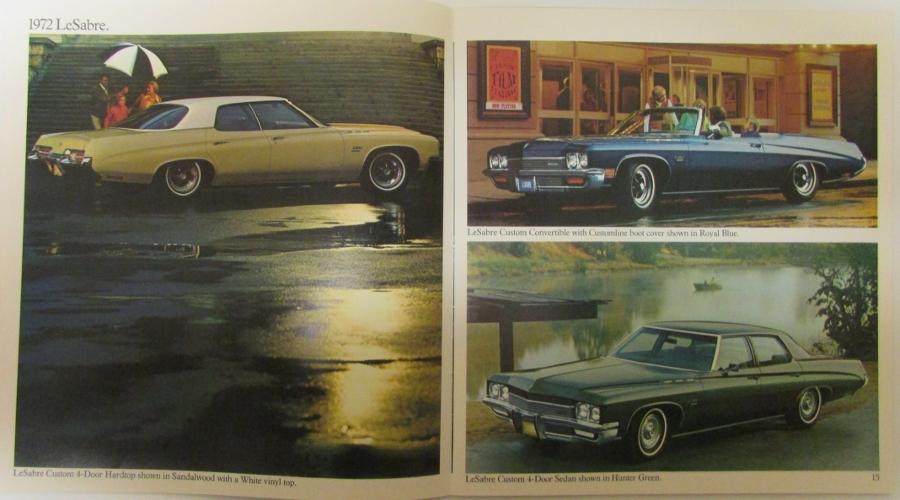 + 72 BROCHURE SKYLARK RIVIERA ELECTRA 1972 BUICK 6 ORIGINAL PROMOTIONAL CARDS 