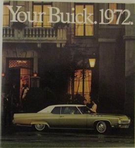 1972 Buick Skylark LeSabre Centurion Wagon Electra Riviera Smaller Sale Brochure