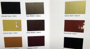 1973 Buick Exterior Colors Paint Chips Sales Brochure Leaflet Original