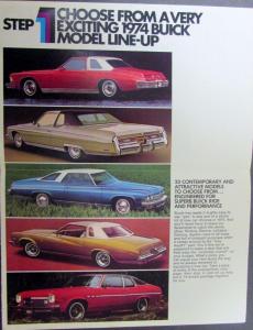 1974 Buick Riviera Electra LeSabre Century Apollo Options Accessories Mailer