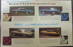 1974 Buick Riviera Electra LeSabre Century Regal Apollo Wagon Brochure Mailer