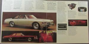 1974 Buick Riviera Color Sales Brochure Folder Original