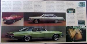 1974 Buick LeSabre Color Sales Brochure Folder Original