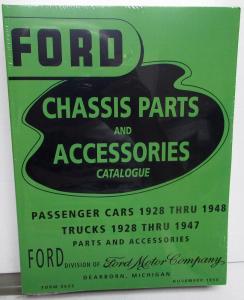 1928 1932 1940 1941 1946 1947 1948 Ford Green Bible Chassis Parts Book Catalog