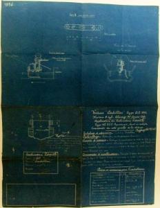 1919 Cadillac Zenith Carburetor Blueprint Data Sheet in FRENCH Original Item