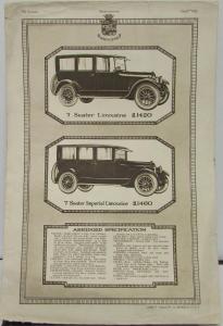 1923 Cadillac Motor Cars Type 61 V8 Reprint Ad July 27 1923 THE AUTOCAR
