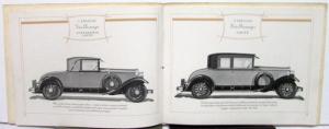1928 Cadillac Fisher & Fleetwood Bodies Sales Brochure Original Coupe Sedan