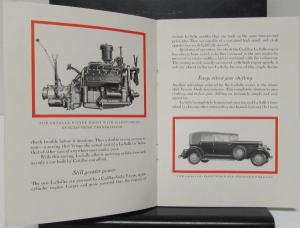 1931 LaSalle by Cadillac Sales Brochure Original List of FOB Prices