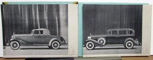 1933 Cadillac LaSalle V8 V12 Sales Portfolio With Four Plates & Prices Original
