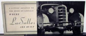 1934 Cadillac LaSalle Sales Brochure Club Sedan Coupe Sedan Convertible Coupe
