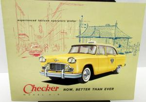 1959 Checker Dealer Sales Brochure Taxi Cab Model A-9 Original Rare