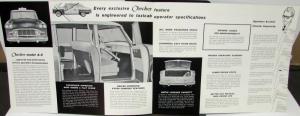 1959 Checker Dealer Sales Brochure Taxi Cab Model A-9 Original Rare
