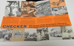 1962 Checker Dealer Brochure Wagon Sedan Taxi Fleet Limo 40th Anniversary