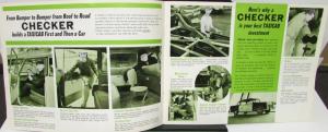 1965 - 1969 Checker Dealer Taxi Cab Sales Brochure Rare
