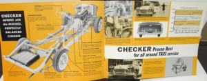 1965 - 1969 Checker Dealer Taxi Cab Sales Brochure Rare