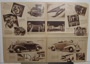 1936 Cadillac Series 60 V8 Coupe & Touring Sedan Original Sales Brochure Folder