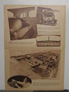 1936 Cadillac Series 60 V8 Coupe & Touring Sedan Original Sales Brochure Folder