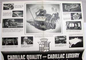 1937 Cadillac V8 Series 60 65 Sedan Coupe Convertible Sales Brochure Folder Orig