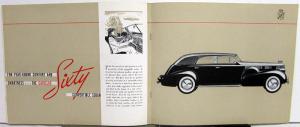 1938 Cadillac Series 60 Sedan Coupe Convertible Sales Brochure Original