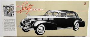 1938 Cadillac Sixty 60 Special Sales Brochure Sedan Features Specifications Orig