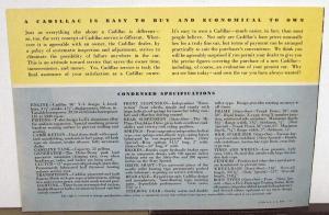 1939 Cadillac 60 Special & 61 V8 Sales Brochure Orig New Sunshine Turret Top