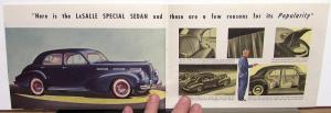1940 Cadillac LaSalle V8 Color Sales Brochure Original