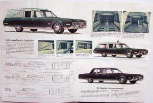1967 Oldsmobile 98 Limo Cotner-Bevington Dealer Sales Brochure Professional Cars