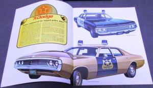 Original 1971 Dodge Dealer Sales Brochure Police Pursuit Fleet Coronet Polara