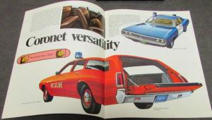 Original 1971 Dodge Dealer Sales Brochure Police Pursuit Fleet Coronet Polara