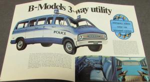 Original 1971 Dodge Dealer Sales Brochure Police Pursuit Fleet Coronet Polara