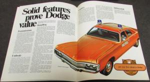 Original 1971 Dodge Dealer Sales Brochure Police Pursuit Fleet Coronet Polara
