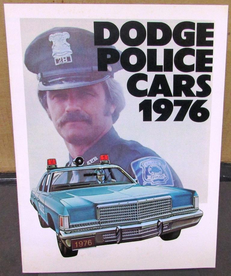 Original 1976 Dodge Dealer Sales Brochure Police Pursuit Coronet Dart Monaco