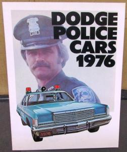 Original 1976 Dodge Dealer Sales Brochure Police Pursuit Coronet Dart Monaco