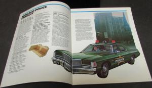 Original 1976 Dodge Dealer Sales Brochure Police Pursuit Coronet Dart Monaco