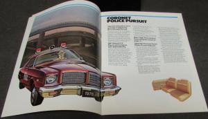 Original 1976 Dodge Dealer Sales Brochure Police Pursuit Coronet Dart Monaco