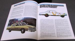 Original 1976 Dodge Dealer Sales Brochure Police Pursuit Coronet Dart Monaco
