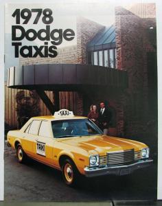 Original 1978 Dodge Dealer Sales Brochure Taxi Cab Monaco Aspen Van Fleet