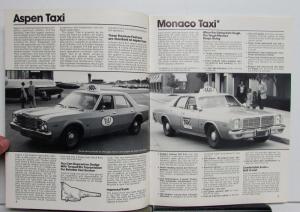 Original 1978 Dodge Dealer Sales Brochure Taxi Cab Monaco Aspen Van Fleet