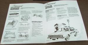 1981 Ford Dealer Sales Brochure Taxi Cab Fleet LTD Fairmont