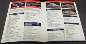 1992 Ford Dealer Sales Brochure Police Package Fleet Crown Victoria Rare