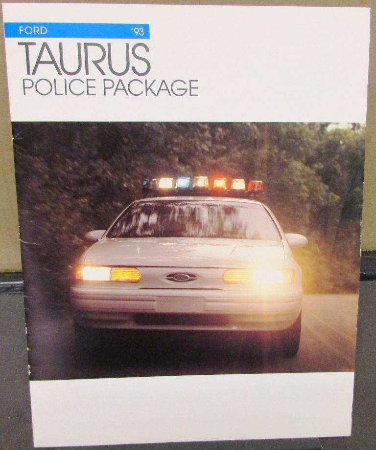 1993 Ford Dealer Sales Brochure Police Package Fleet Taurus