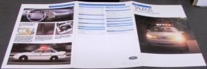 1993 Ford Dealer Sales Brochure Police Package Fleet Taurus
